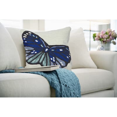 Liora Manne Frontporch Butterfly Indoor/Outdoor Pillow