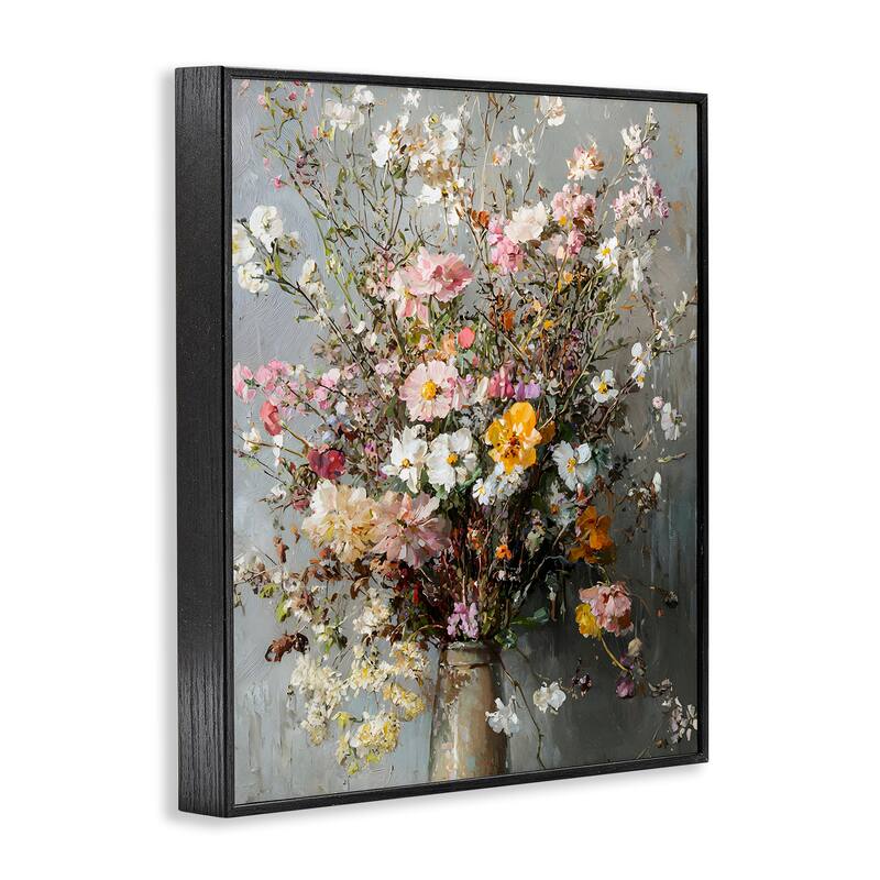 Stupell Overflowing Spring Flowers Framed Giclee Art Design By Franklyn Gregory