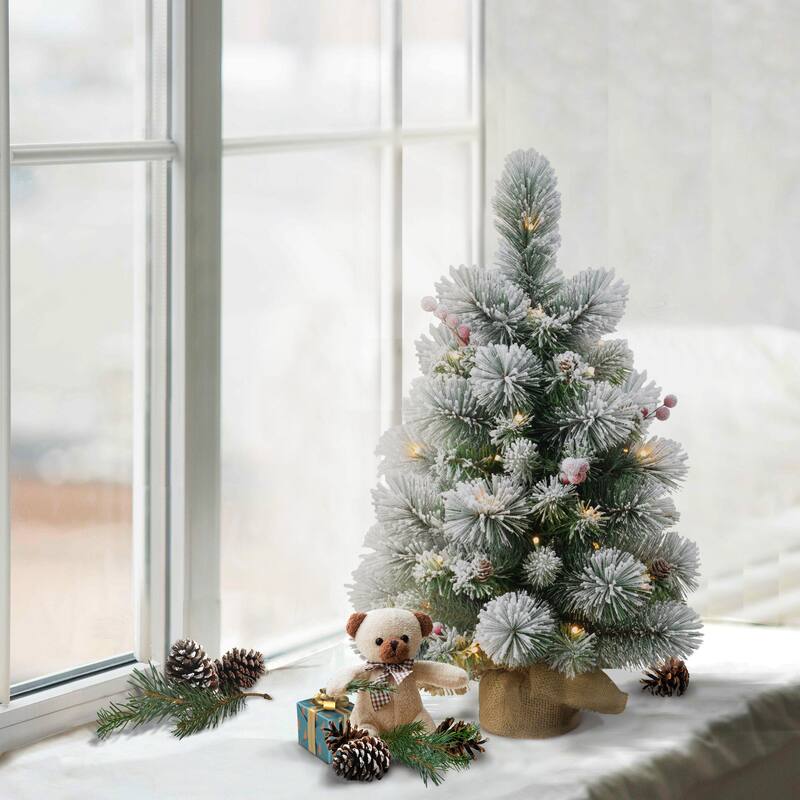 Puleo International Pre-Lit 2' Table Top Artificial Christmas Tree