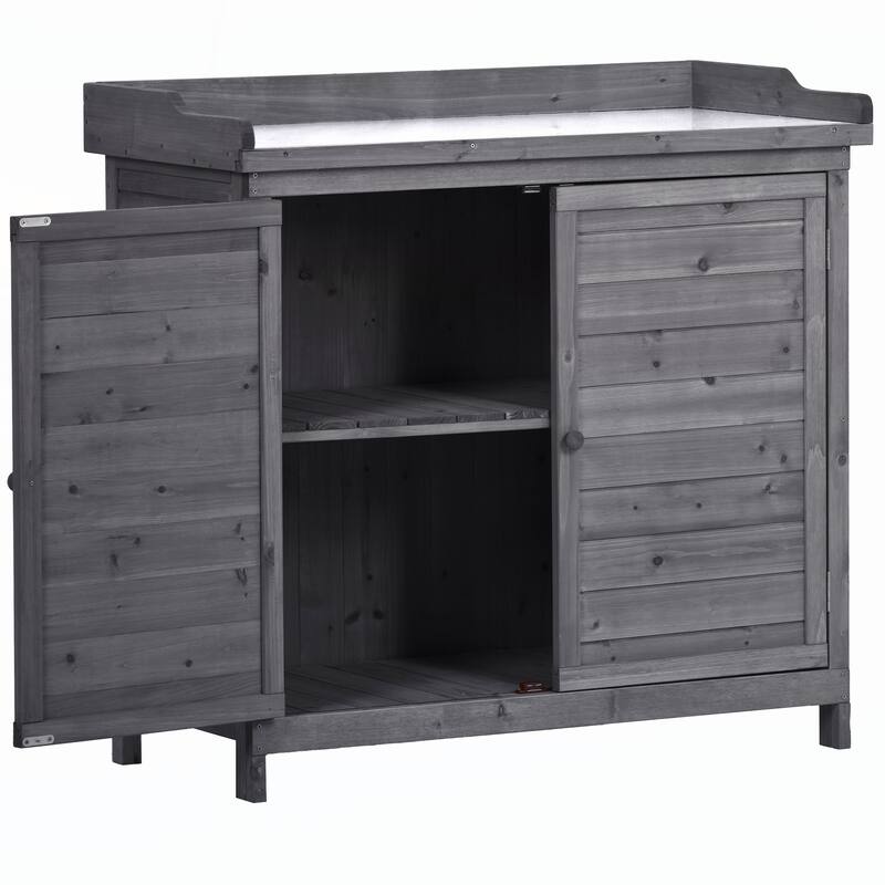 Outdoor 39" Potting Bench Table