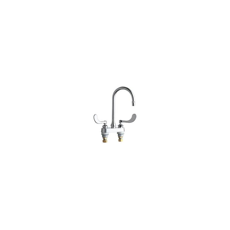 Chicago Faucets Commercial Grade Centerset Kitchen Faucet with Wrist