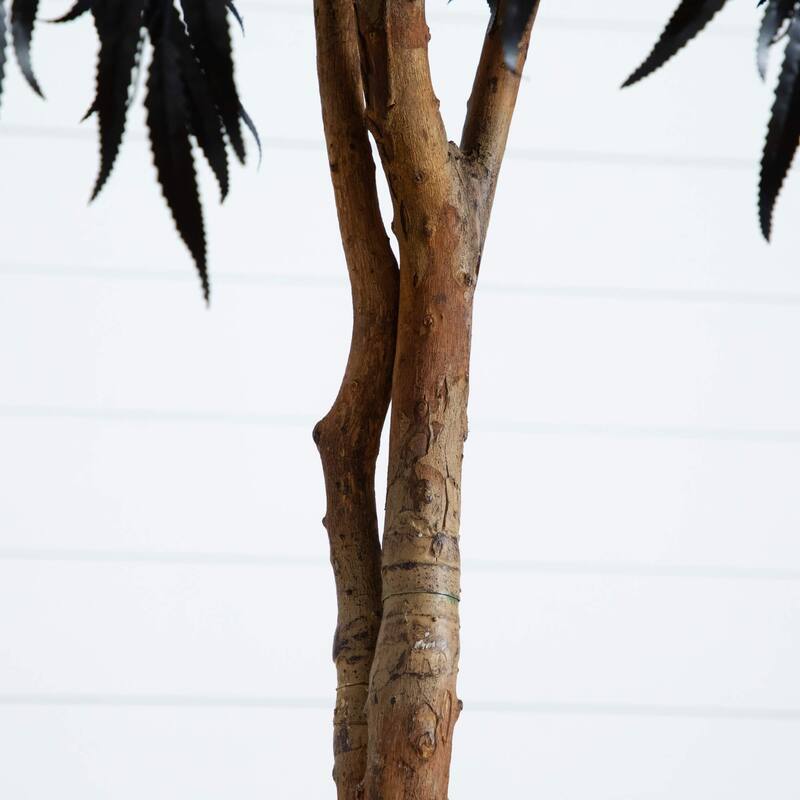 Artificial Willow Halloween Tree with Pot - 6' - Black and Brown