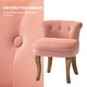 preview thumbnail 49 of 51, Xacobo Modern Velvet Tufted Vanity Stool with Wood Base by HULALA HOME