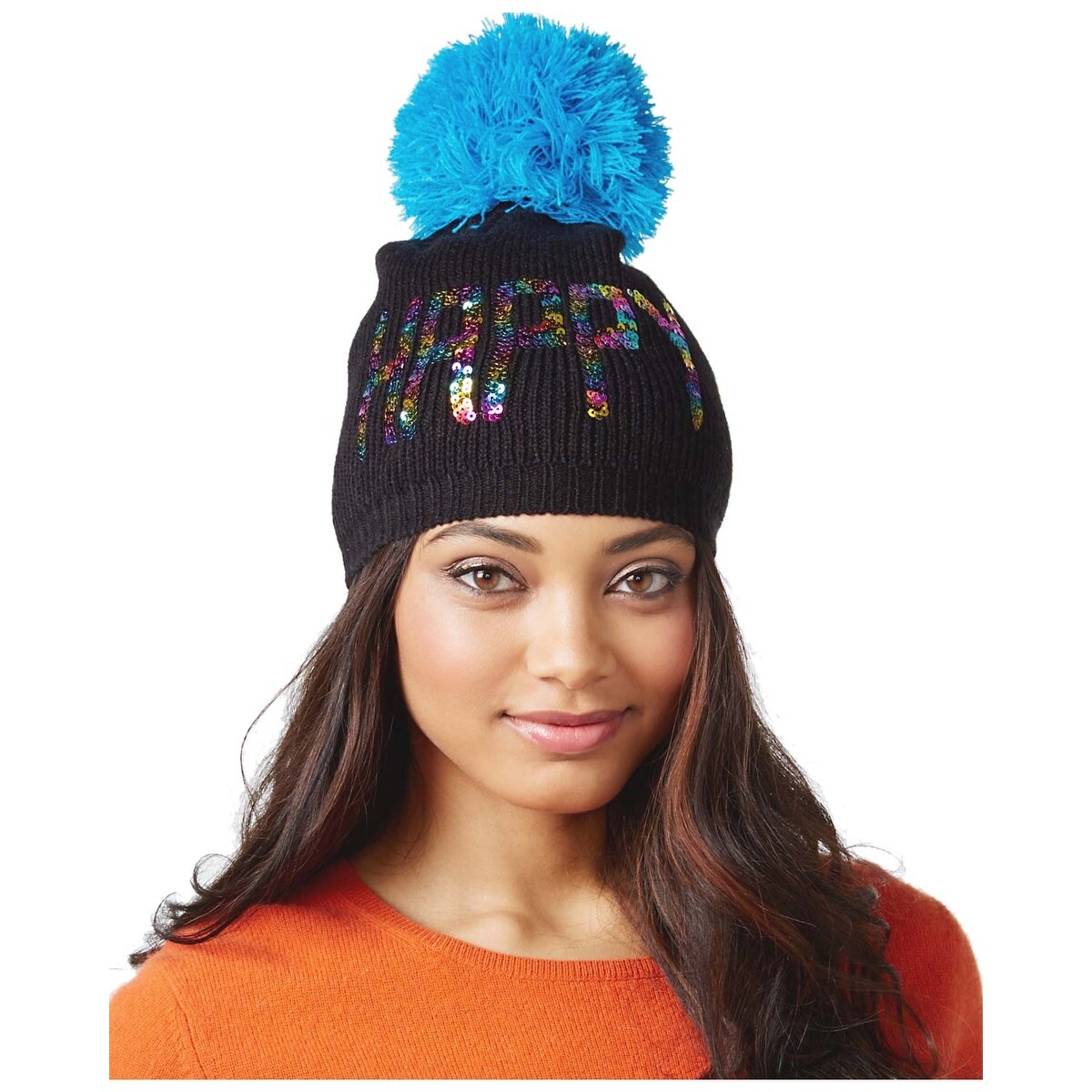 betsey johnson pom pom hat