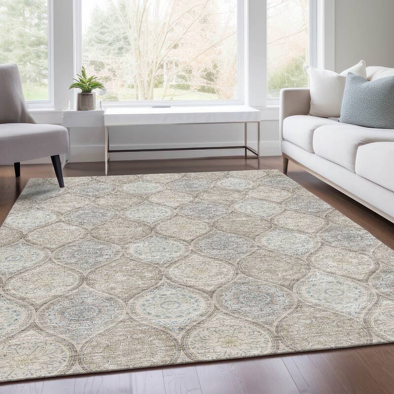 Premium Washable Super Soft Boho Mosaic Mayfield Rug