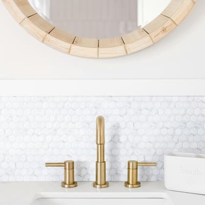 Merola Tile Carrione 1" Hex Matte Carrara 10-1/4" x 11-7/8" Porcelain Floor and Wall Tile