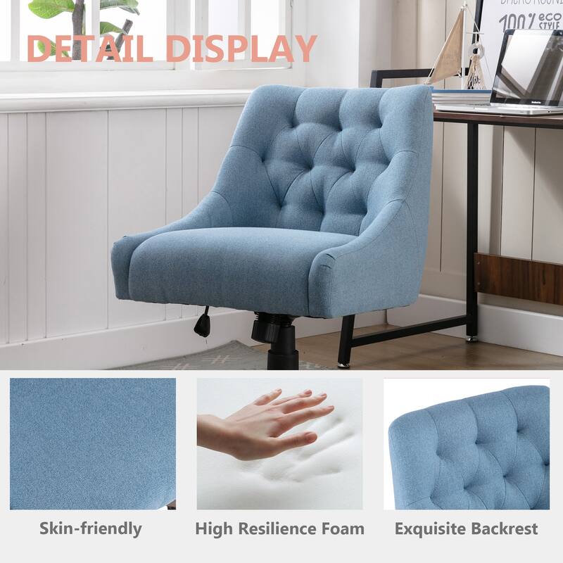 360 degree rotation and adjustable shell chair for living room