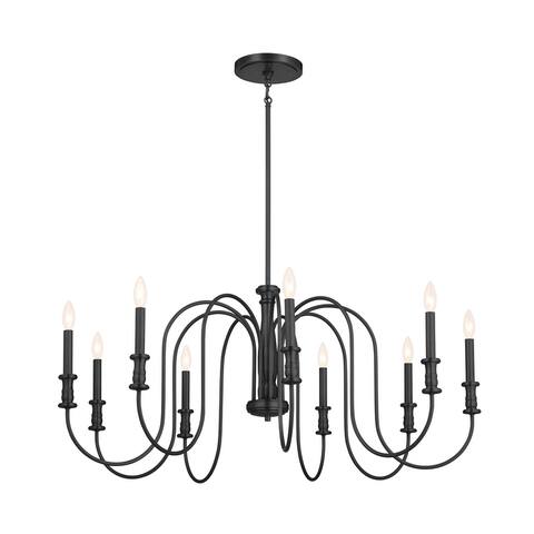 Kichler Lighting Karthe 42 inch 9-Light Chandelier Black