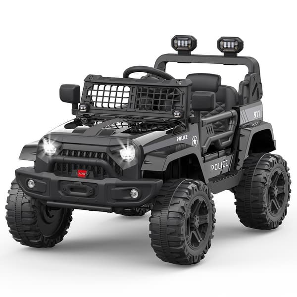 slide 2 of 35, Electric Ride-On Toy Truck for Kids Black