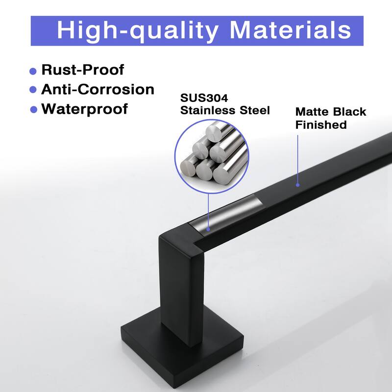 9in Wall Mounted Towel Ring Towel Holder in Stainless Steel