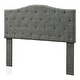 preview thumbnail 6 of 6, Furniture of America Kiff Modern Flax-Fabric Tufted Headboard