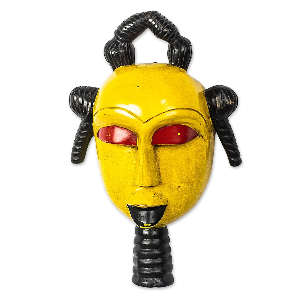 Novica Handmade Afoyea African Wood Mask