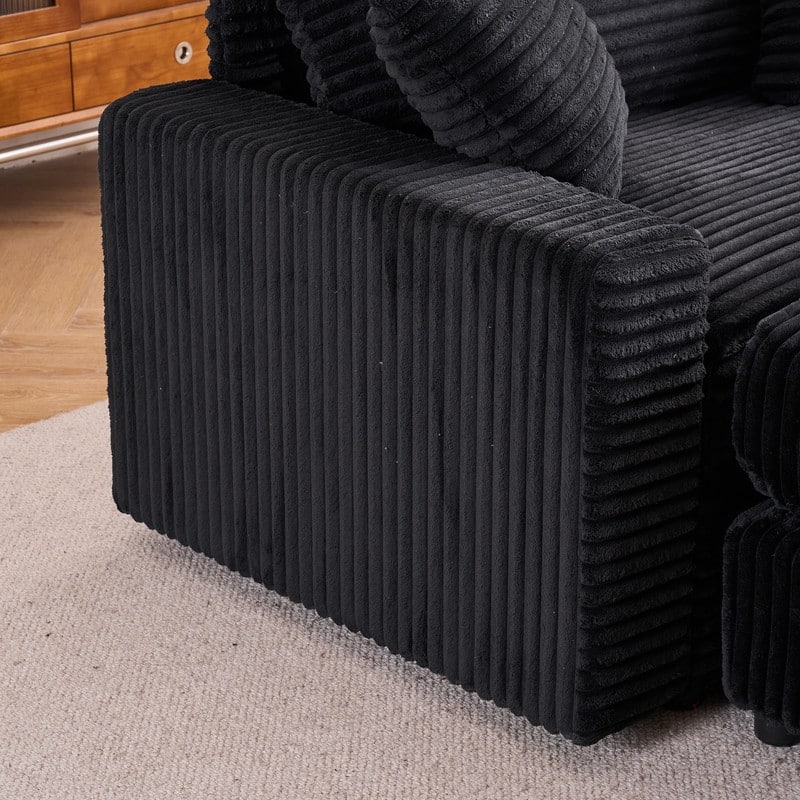 56.30" Single Sofa Chair, Independent Ottoman
