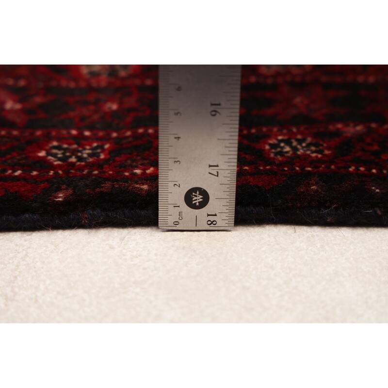 ECARPETGALLERY Hand-knotted Teimani Dark Red Wool Rug - 2'9 x 5'8