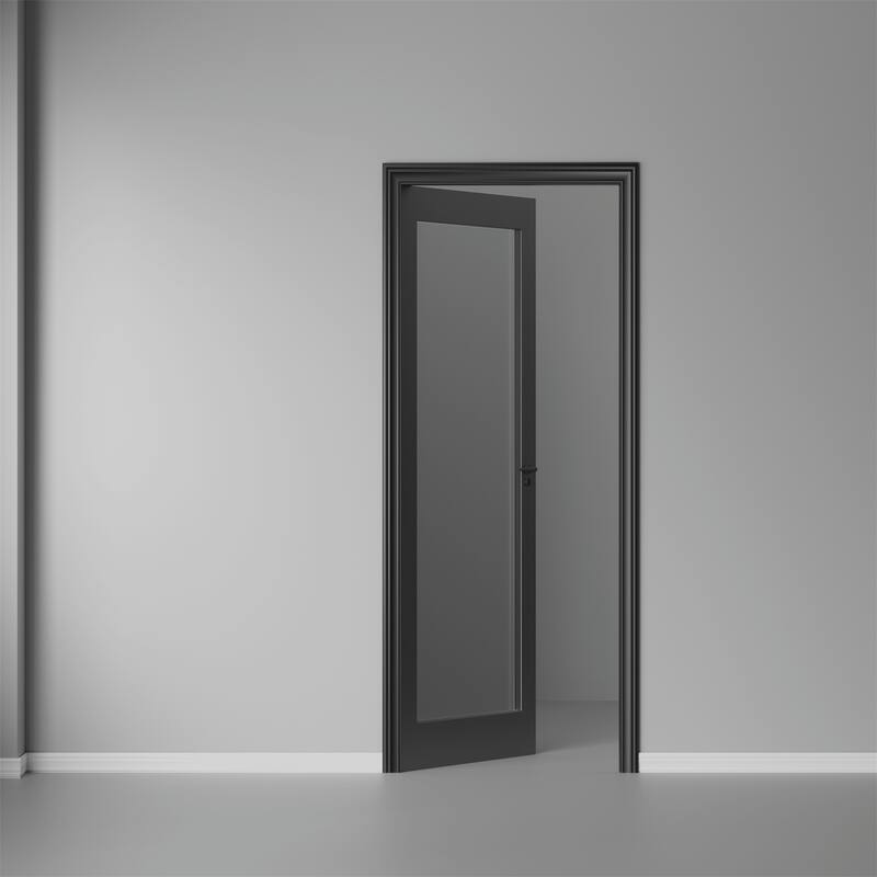 28 X 80 X 5 inch 1-Lite Glass French Interior Door