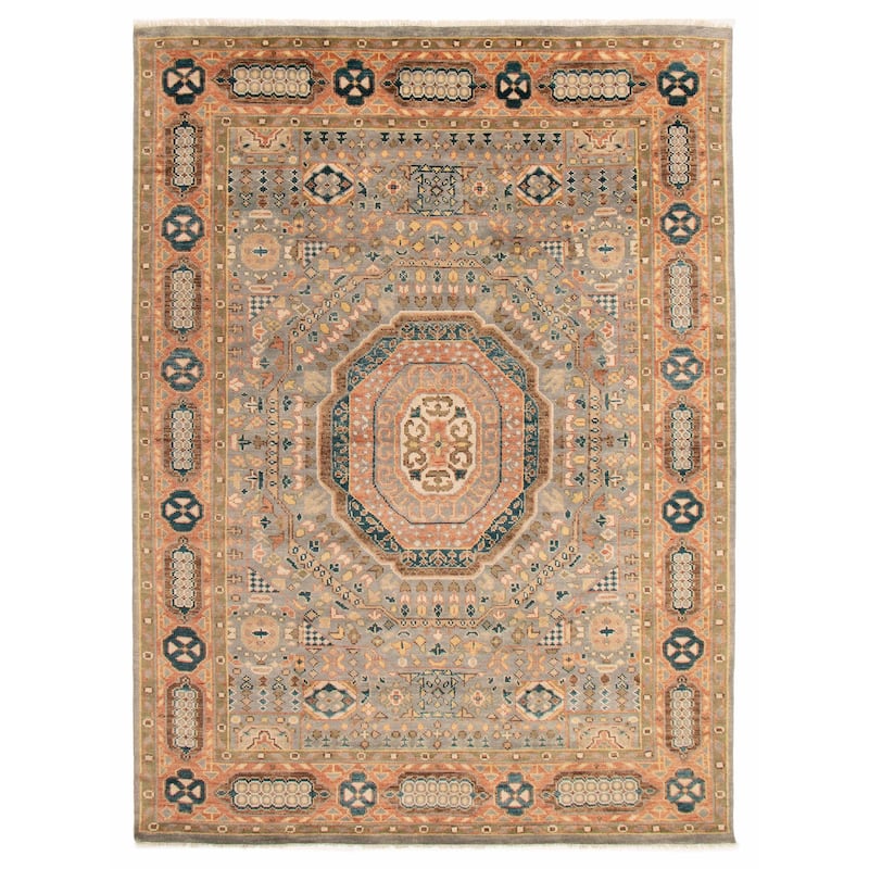 ECARPETGALLERY Hand-knotted Jules Serapi Grey Wool Rug - 8'9 x 11'11 - Grey - 8'9 x 11'11