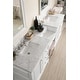 preview thumbnail 9 of 11, James Martin Vanities De Soto 94" Double Vanity Set with Makeup Table, Bright White