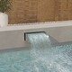 preview thumbnail 2 of 5, vidaXL Waterfall 17.7"x13.4"x5.5" Stainless Steel 304 - 17.7" x 13.4" x 5.5"