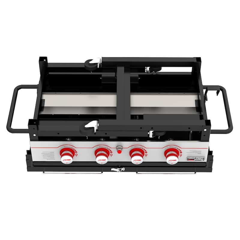 Royal Gourmet 4-Burner Propane BBQ Grill Griddle with Top Cover Lid
