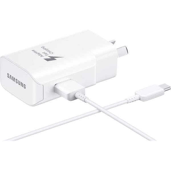 Samsung Fast Charge USB-C 25W Wall Charger for Note 8, S8, S8 Plus - White - 3.5 x 7 x 1.5. Opens flyout.