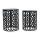 preview thumbnail 2 of 5, Adeco Set of 2 Round Metal Nesting Side End Tables Set - set of 2