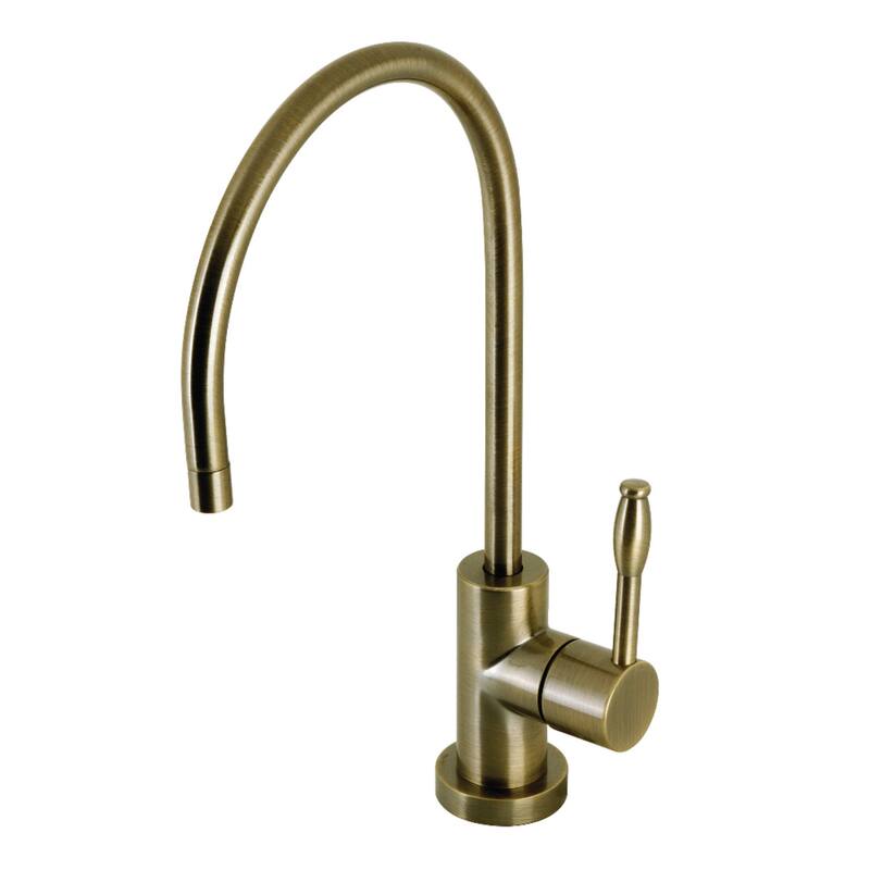 Kingston Brass Nustudio Single-Handle Cold Water Filtration Faucet - Antique Brass
