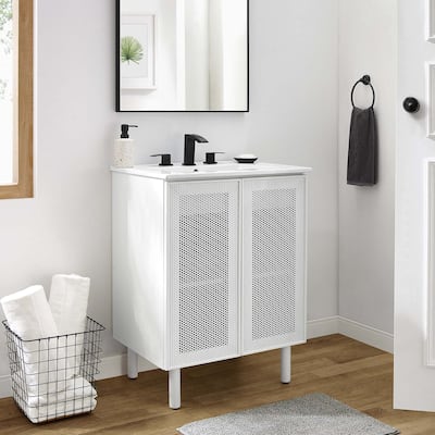 Calla 24" Perforated Metal Bathroom Vanity