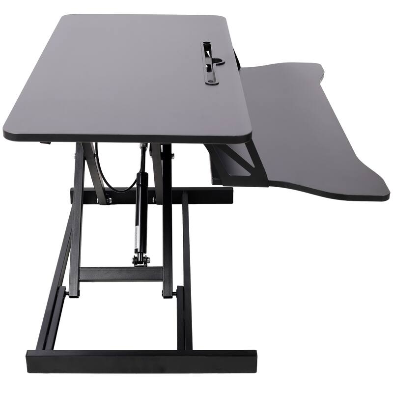Anmytek Adjustable Height Standing Laptop Desk with Keyboard Tray Black