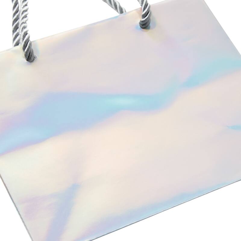 Blue Panda 24 Pack Mini Gift Bags with Handles, Small Reusable Metallic Paper Bag 6x5 x2.5"