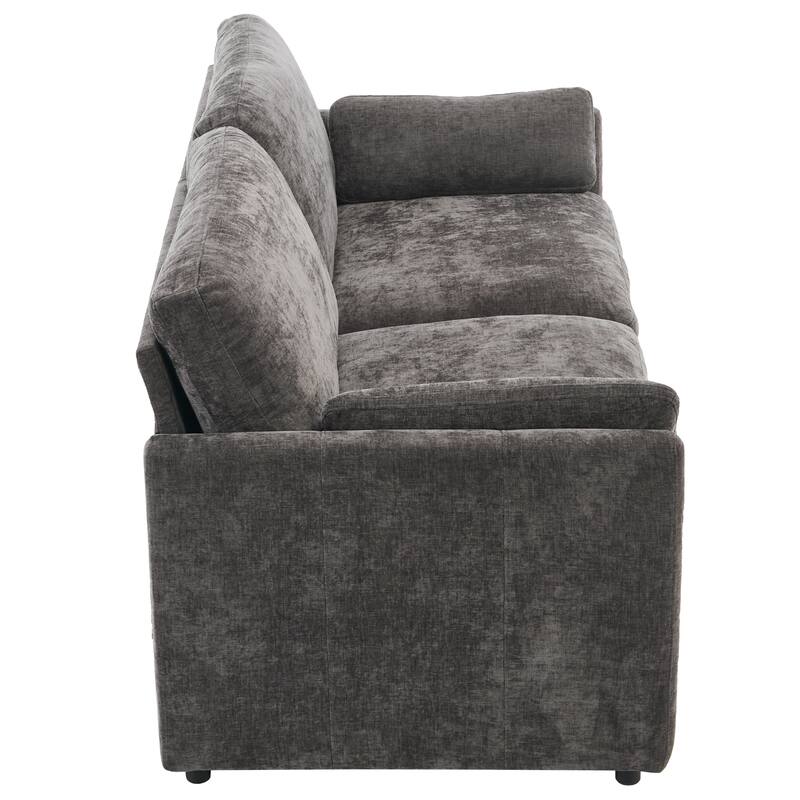 Roomfitters Oversized Upholstered Loveseat Sofa with Plush Double Cushions, Cloud-Inspired Comfy Couch
