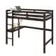 preview thumbnail 49 of 52, Twin Size High Loft Bed with Desk Underneath, Rubberwood Frame, Safety Guardrail and Ladder for Teens, Kids, Dorm or Bedroom