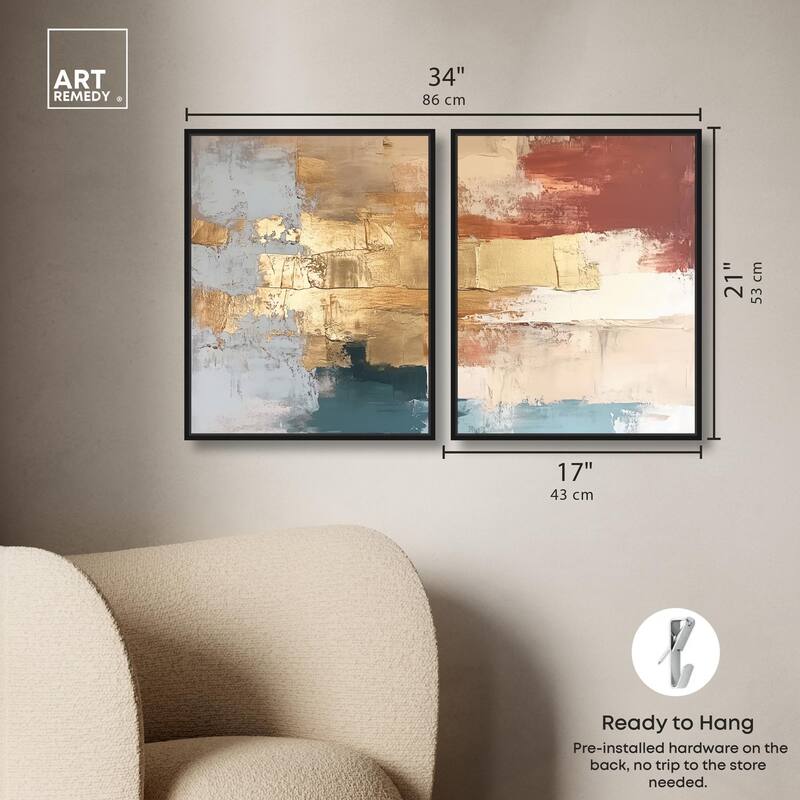 Earthy Glow II Canvas Set of 2 by Art Remedy