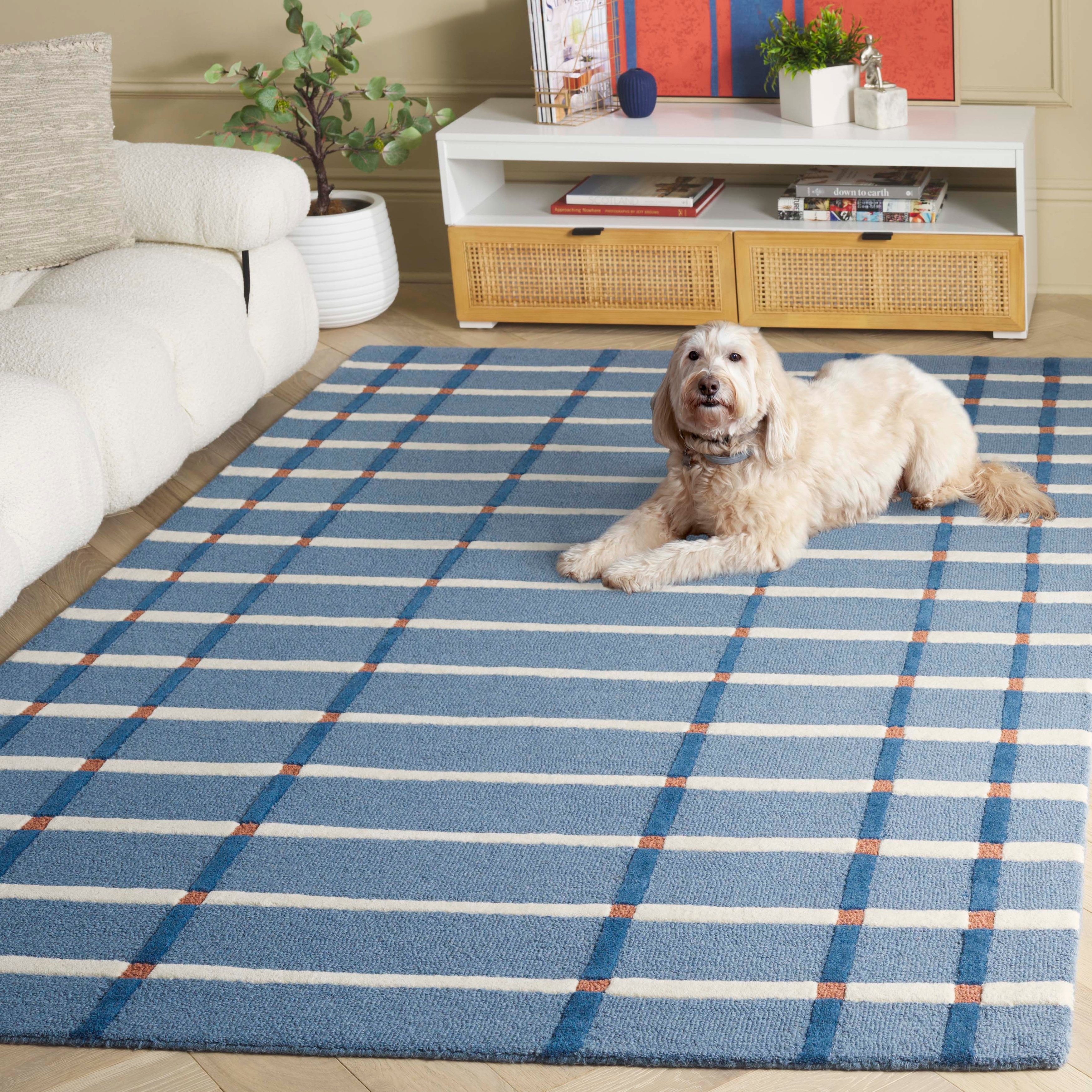 SAFAVIEH Handmade Genre Cvjatka Striped Wool Rug - Overstock