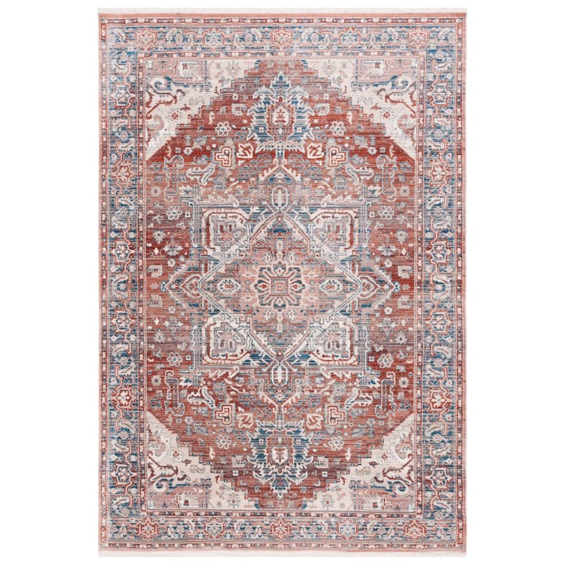SAFAVIEH Vintage Persian Gertrude Oriental Medallion Rug - 4' x 6' - Rust/Navy