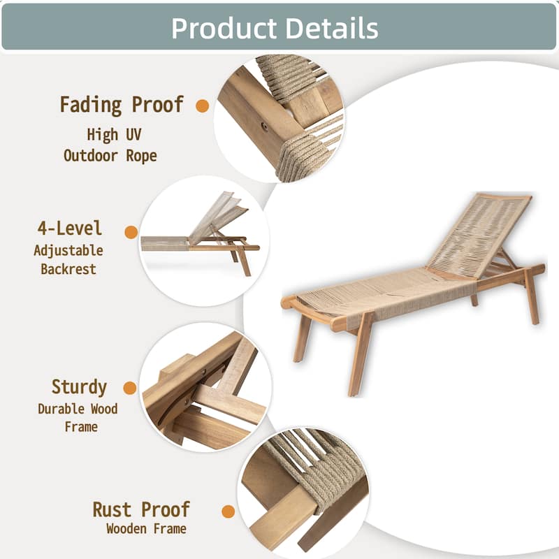 Christopher Knight Home - Nathan Outdoor Comfort Adjustable Acacia Chaise Lounge Set