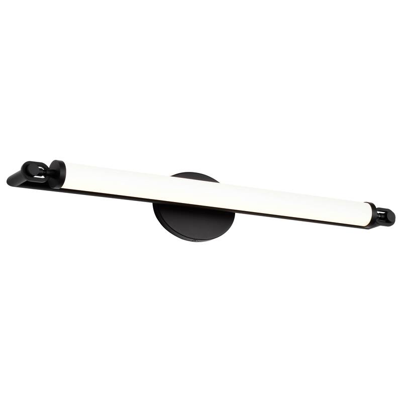 Edgeworth 28 Inch LED Vanity Matte Black Acrylic Lens