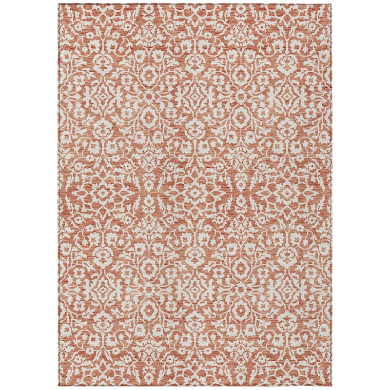 Machine Washable Indoor/ Outdoor Chantille Traditional Farmhouse Rug