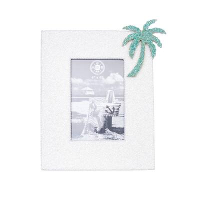 Palm Tree Photo Frame 9.5 x 7.5 x 0.5 Inches.