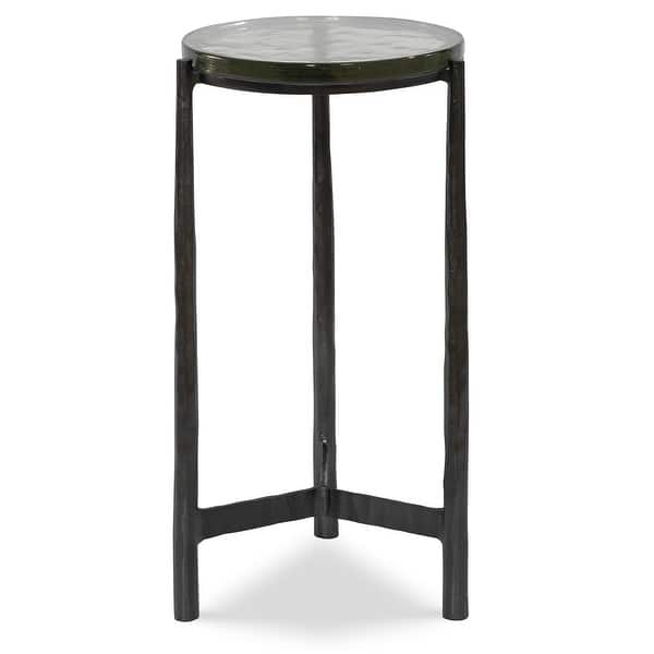 slide 2 of 5, Uttermost Eternity Iron & Glass Accent Table - 12 W X 22.5 H X 12 D (in)