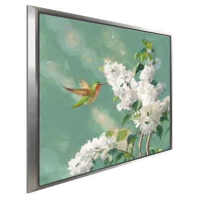 "Hummingbird Spring I" Print on Floating Canvas