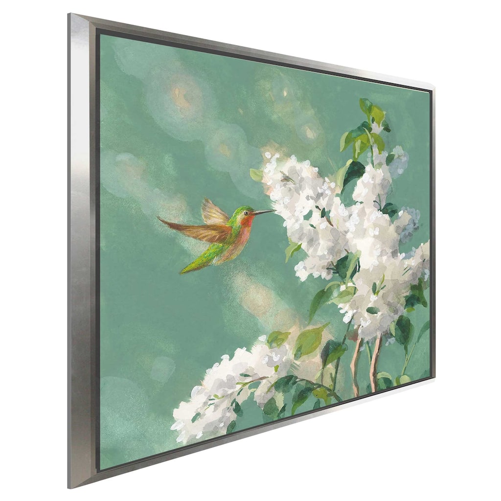 "Hummingbird Spring I" Print on Floating Canvas