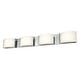 preview thumbnail 4 of 4, Atlas Lighting Pandora Integrated LED 2/3/4-Light Art Deco Style Bathroom Vanity Light 4-Light - Chrome