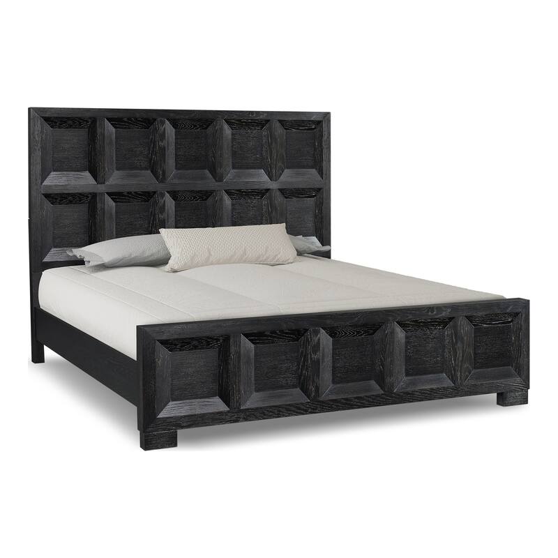 Furniture of America Durem Modern Classic 6-Piece Solid Wood Panel Bedroom Set with 3-Drawer Nightstand