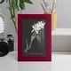 preview thumbnail 26 of 118, Orchid on Slate III -Framed Print w/glass-Cherry Red