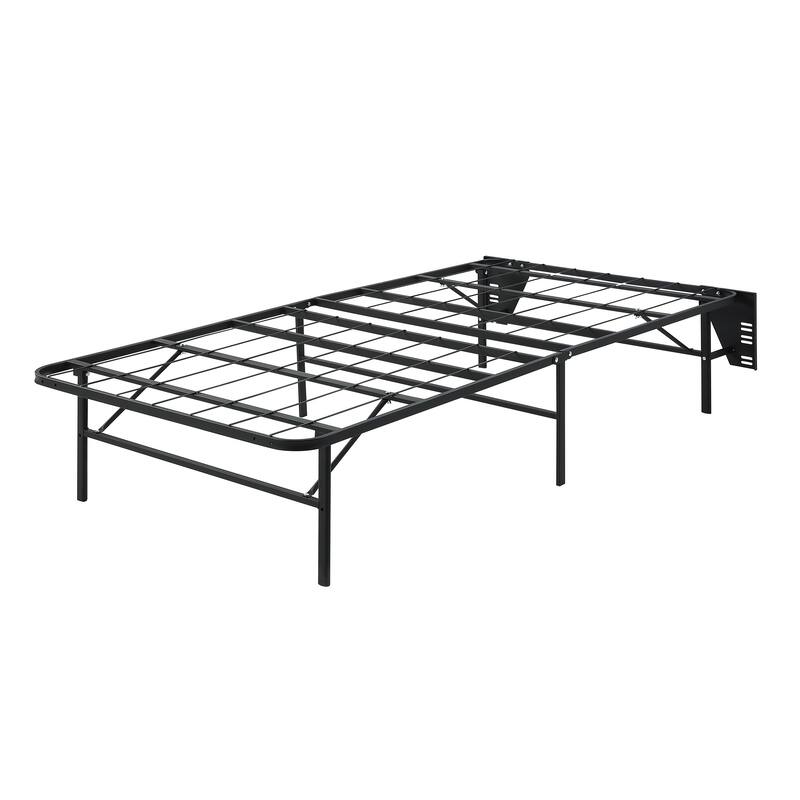 Twin Size Metal Platform Bed Frame with Foldable Design and 1000lb Capacity