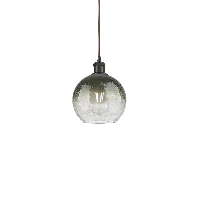 Innovations Lighting 516-1P-11-8 Brookhaven Globe Pendant Brookhaven - Oil Rubbed Bronze / Slate
