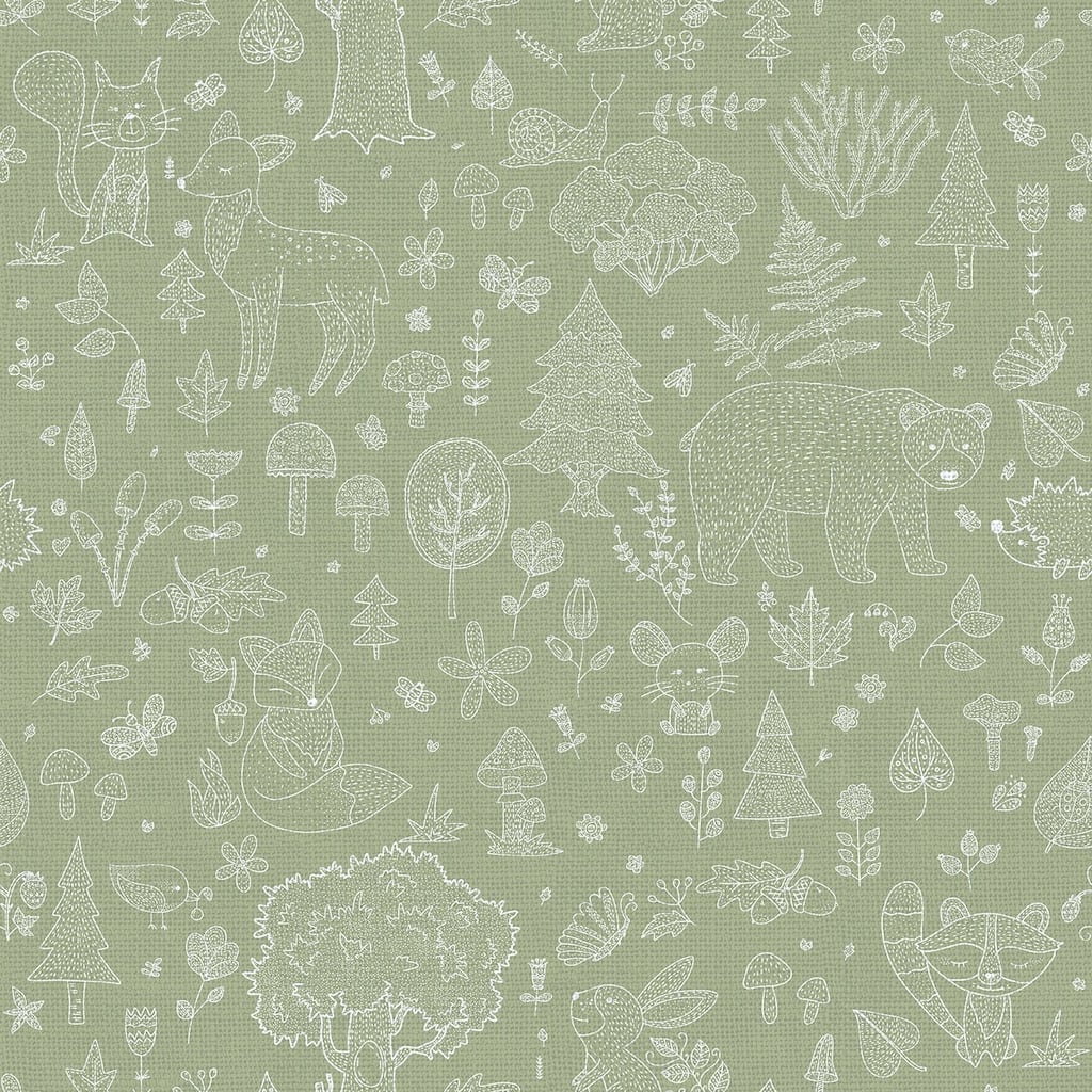 Galerie Wallcoverings Little Explorers 2 Forest Kingdom Non-woven Matte Wallpaper Roll