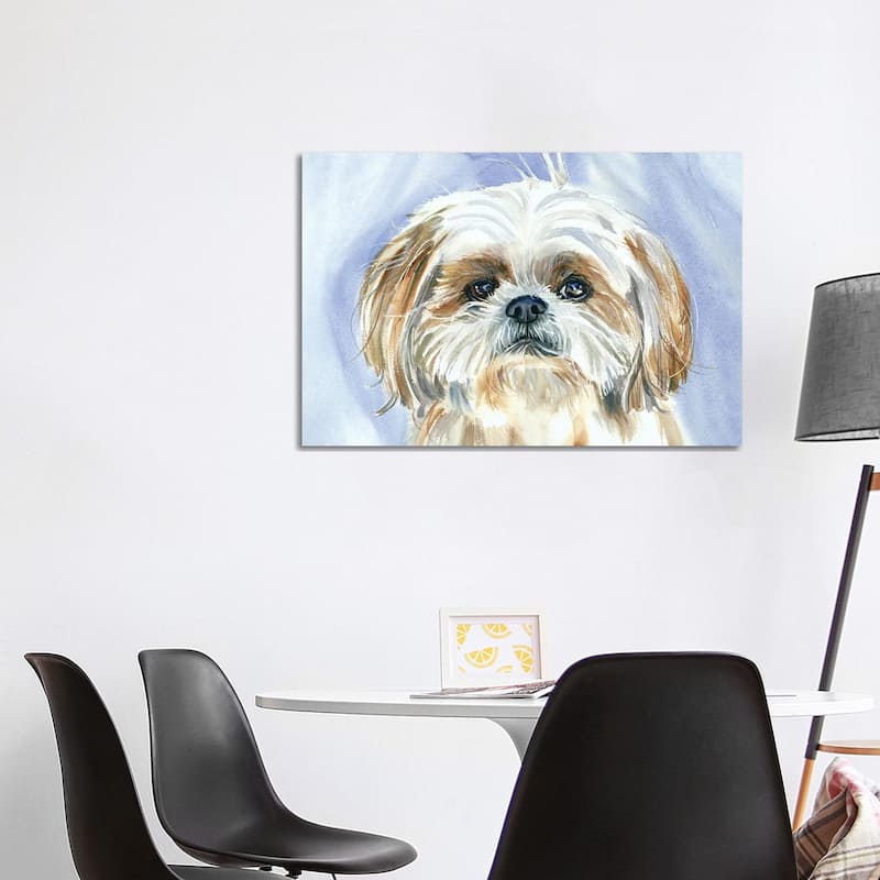 iCanvas "Garden Gnome - Shih Tzu" by Judith Stein Canvas Print - 26x40x1.5