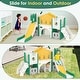 preview thumbnail 8 of 8, 8 in 1 Green+Yellow Toddler Slide, Kids Slide for Toddlers Age 1-3, Outdoor Indoor Slide Playset Toddler Playground