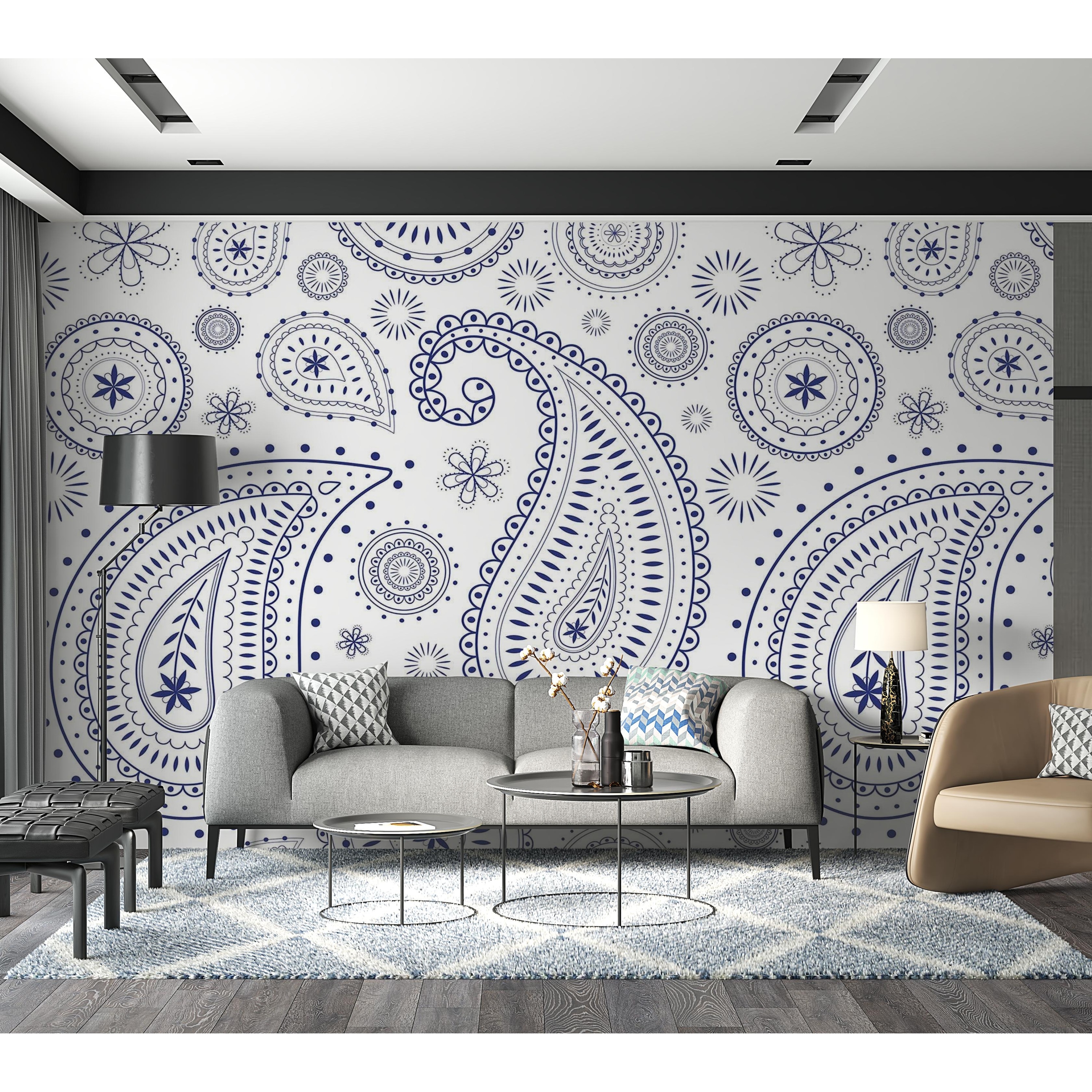 paisley print wallpaper
